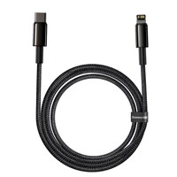 Baseus kabelis Tungsten PD USB-C - Lightning 2,0 m juodas 20W