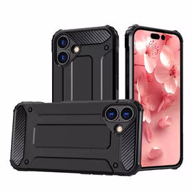 Hybrid Armor dėklas telefonui iPhone 16 Plus - juodas