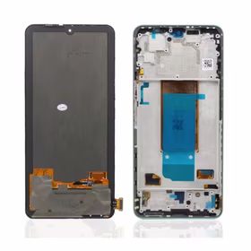 Ekranas skirtas Xiaomi Poco F4 5G su rėmeliu / Nebula Green / HQ