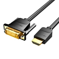 HDMI į DVI (24+1) kabelis Vention ABFBJ, 5 m, 4K 60Hz/1080P 60Hz (juodas)