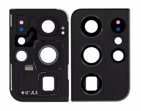 Samsung G998 S21 Ultra 5G kameros stikliukas su rėmeliu Phantom Black ORG