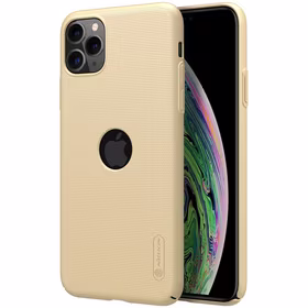 Nillkin Super Frosted Shield - dėklas Apple iPhone 11 Pro Max z wycięciem na logo (Golden)