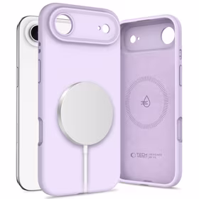 Tech-Protect Silikoninis Magnetinis dėklas telefonui iPhone 17 Air - Violetinė