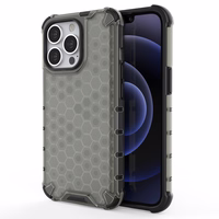 Honeycomb Case šarvu dangtelis su TPU buferiu iPhone 13 Pro juodas