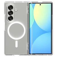 Spigen Tough Armor Pro Mag Magnetinis dėklas telefonui Samsung Galaxy Z Fold 7 - skaidrus ir baltas