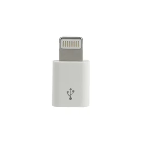 Įkroviklio adapteris - Micro USB į Lightning - baltas