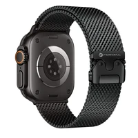 FORCELL F-DESIGN FA11 nerūdijančio plieno dirželis APPLE laikrodžiui 38 / 40 / 41 mm juodas