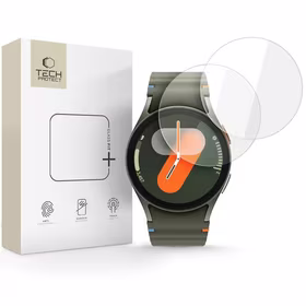 Tech-Protect Glass Fit+ 2-pack grūdintas stiklas Samsung Galaxy Watch 40 / 41 / 42 / 43 / 44 mm - skaidrus