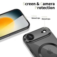 Tech-Protect MagFlex Magnetinis dėklas telefonui iPhone 17 Air - Skaidrus juodas