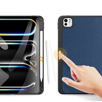 Dux Ducis Domo dėklas su atvartu ir išmaniu miego režimu, skirtas Xiaomi Pad 6 / 6 Pro – mėlynas