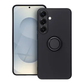 SILIKONINIS ŽIEDAS dėklas telefonui SAMSUNG S25 Plus juodas