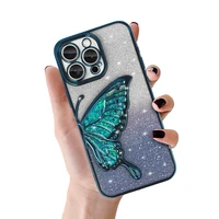 Tel Protect Butterfly Water dėklas telefonui Iphone 16 Plus mėlynas