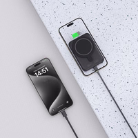 Tech-Protect LifeMag PB10 išorinė baterija su MagSafe 5000mAh 15W USB-C prievadas - juoda + USB-C kabelis