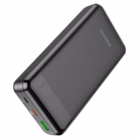 Išorinė baterija Power Bank Borofone BJ19A Type-C PD 20W+Quick Charge 3.0 20000mAh juoda