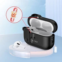 Tech-Protect Slim Hook dėklas su karabinu, skirtas Apple AirPods Pro 1 / 2 – juodas