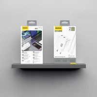 Dudao A28PCEU PD 45W GaN 2xUSB-C Wall Įkroviklis with USB-C Laidas - Baltas