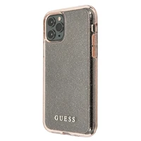 Guess GUHCN65PCGLPI iPhone 11 Pro Max rožinis kietasis dėklas Glitter