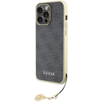 Guess 4G Charms Collection Dėklas telefonui iPhone 15 Pro Max - pilkas