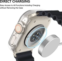 LCD apsauginis stikliukas/dėklas 360 degree cover Apple Watch 40mm skaidrus