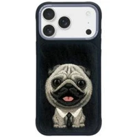 NIMMY dėklas BIG EYED PET 2.0 Šuo IPHONE 17 juodas