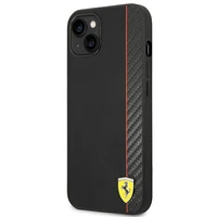 Dėklas telefonui Ferrari FEHCP14MAXBK iPhone 14 Plus 6.7 - juodas oglių pluošto dėklas