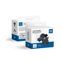 BLUE STAR automobilinis laikiklis oro angai AUTO LOCK X1, juodas