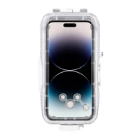 "Puluz" plastikinis vandeniui atsparus dėklas "iPhone 15 Plus/15 Pro Max/14 Plus/14 Pro Max/13 Pro Max/12 Pro Max/11 Pro Max (baltas)