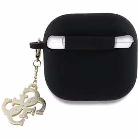 Guess 4G Charm Dėklas AirPods 4 - juodas