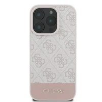 Guess 4G apatinis dėklas telefonui iPhone 16 Pro Max (m) - rožinis