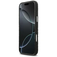 Karl Lagerfeld FW įspaustas Karl MagSafe dėklas telefonui iPhone 17 Pro Max – juodas