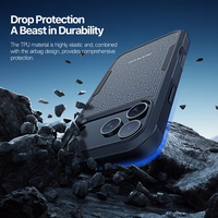 Dėklas Dux Ducis Shld Apple iPhone 17 Pro juodas (Umbra Pattern)