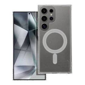 CLEAR MAG COVER dėklas suderinamas su Magnetiniu SAMSUNG A26 skaidrus