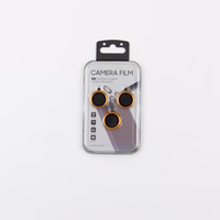 Rinkinys of lens glasses for iPhone 17 Pro Max oranžinis