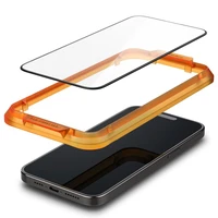 Spigen ALM Glass FC grūdintas stiklas iPhone 15 Pro - juodas 2 vnt.