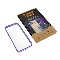 PanzerGlass ClearCase antibakterinis militarinės klasės sertifikuotas dėklas telefonui iPhone 13 Pro Max - skaidrus violetinis