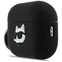 Karl Lagerfeld Silicone Choupette Head 3D deklas AirPods Pro 3 - juodas