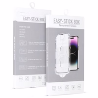 Apsauginis stiklas pilno klijų Easy-Stick Box skirtas IPHONE 16 PRO MAX juodas