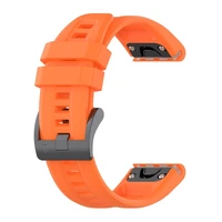 Silikoninis dirželis GARMIN FENIX 3 / 3HR / 5X / 6X / 6X Pro / 7X / 7X Pro oranžinė (8)