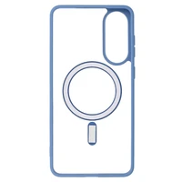 Akrilinis spalvotas Magsafe dėklas Samsung Galaxy S25 Edge šviesiai mėlynas