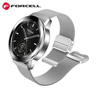 FORCELL F-DESIGN FS11 magnetinis nerūdijančio plieno dirželis SAMSUNG laikrodžiui 22 mm sidabrinis