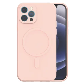 TEL PROTECT MagSilicone dėklas telefonui Iphone 13 Pro Max šviesiai rožinis