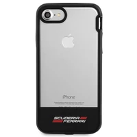 Ferrari Racing Shield dėklas telefonui iPhone 7 / 8 / SE 2020 / SE 2022 - Pusiau skaidrus