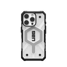 UAG Pathfinder skaidrus Magnetinis dėklas iPhone 16 Pro - baltas