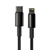 Baseus kabelis Tungsten PD USB-C - Lightning 1,0 m juodas 20W