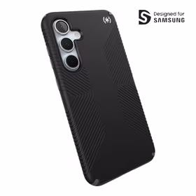 Speck Presidio2 Grip - Samsung Galaxy S24 FE dėklas (juodas/Slate pilkas/baltas)