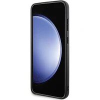 Mercedes odinis tekstūrinis ir lygus Magnetinis dėklas telefonui Samsung Galaxy S24 - juodas