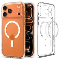Spigen Ultra Hybrid Magnetinis dėklas telefonui iPhone 17 Pro Max - skaidrus ir baltas