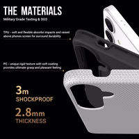 Dėklas Perfectionists Triangle Case Samsung A266 A26 5G sidabrinis