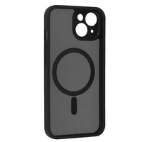 Pilnai matinis Mag dėklas telefonui Iphone 14 juodas