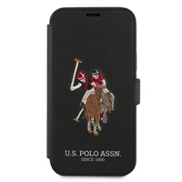 US Polo USFLBKP12MPUGFLBK iPhone 12/12 Pro 6,1" juoda knyga Polo Embroidery kolekcija